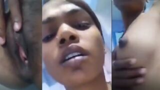 19 yrs old village girl showing pink
